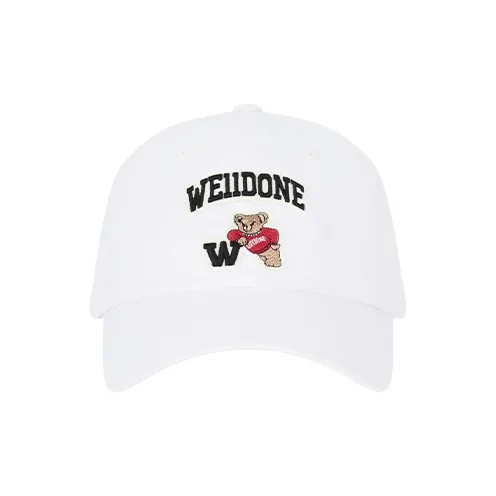 WE11DONE Хлопковые кепки унисекс белые