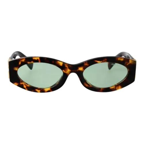 MIU MIU Квадратные солнцезащитные очки женские коричневые