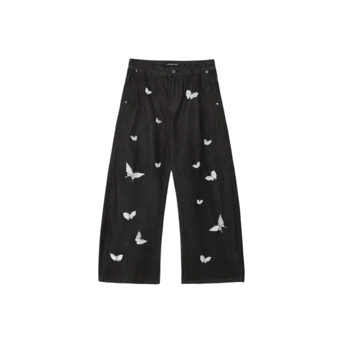 ESSEDANCES Черные Унисекс Джинсы