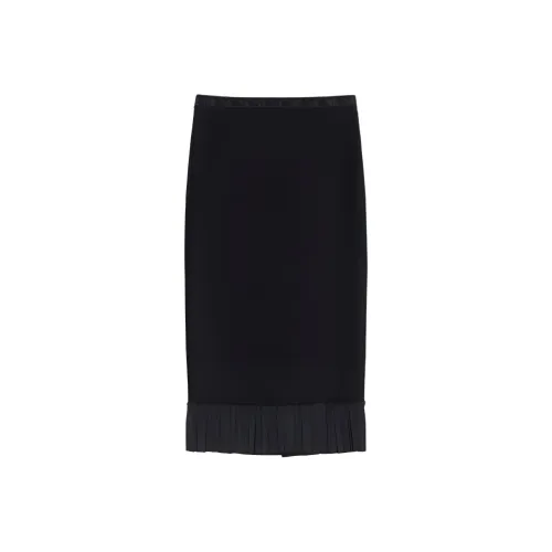 MaxMara Повседневный Длинный Юбка Женские Черный