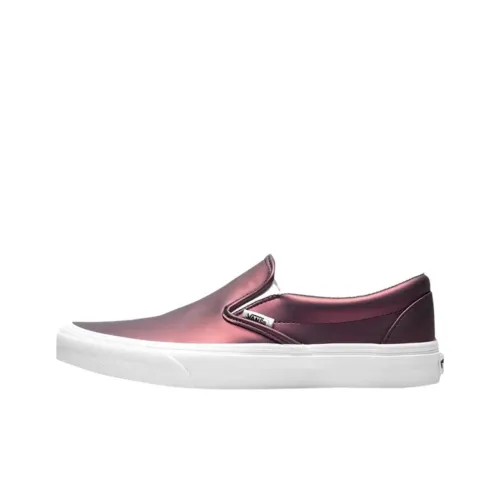 Vans CLASSIC Slip-On Скейтборд Кроссовки Мужские Фиолетовые