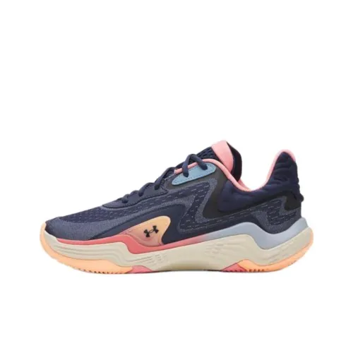 Under Armour Spawn 7 Баскетбольные кроссовки Low Топ Синий Мужской