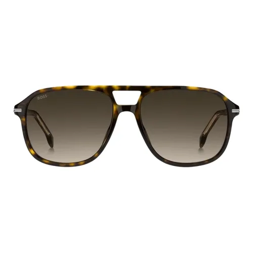 Hugo Boss Ацетат Aviator Солнцезащитные очки Мужские Коричневые