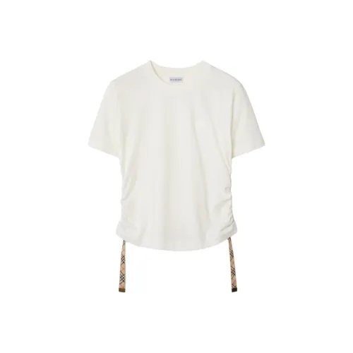Burberry SS25 Стандартная T-рубашка Женская Белая