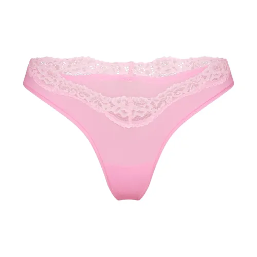 SKIMS FW25 PASSE TOUT Кружево DIPPED Стринг Женские