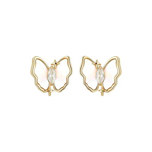 Lano Copper Stud Earrings Women's Lano Медные Серьги-гвоздики Женские