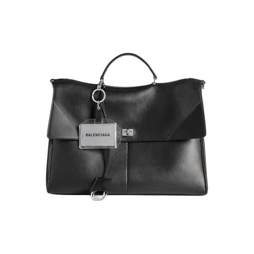 Balenciaga Rodeo Телячья кожа Сумка через плечо Сумка Мужская Черная