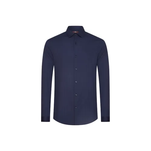 SEPTWOLVES Темно-синие унисекс рубашки