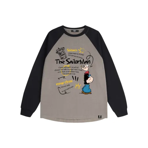 POPEYE Длинный рукав Т-рубашка Унисекс