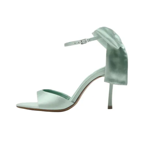 ZARA One Sandals Strap Aqua Green Women's