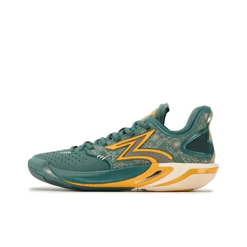 361° BIG3 6,0 Pro Устойчивый к истиранию Дышащие Низкие Баскетбольные кроссовки Мужские Темно-сосновый Зеленый