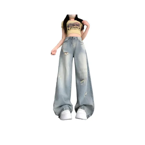 TESTUNG Синий Унисекс Джинсы