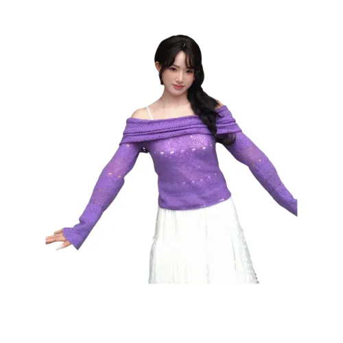 MTHE Фиолетовый Женский Трикотаж