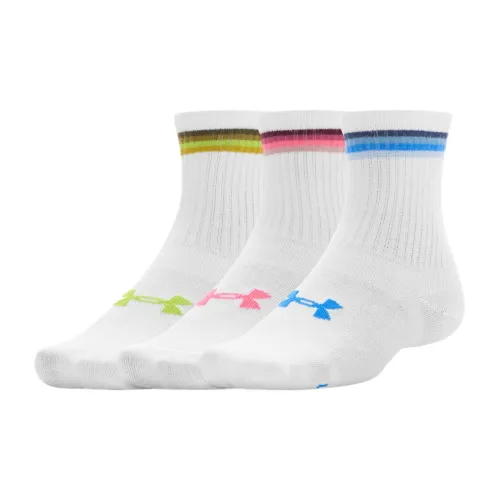 Under Armour Essential Белый 3 пары женских носков MID до икры