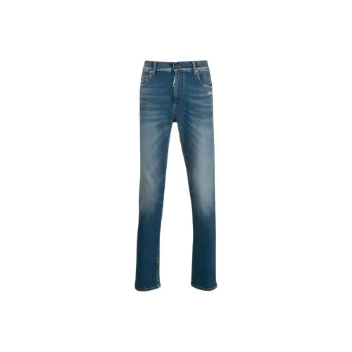 OFF Белый SS22 Синий Мужские Джинсы