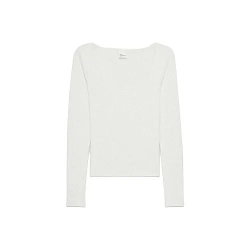 Aritzia Heather Cloud White/Heather Cloud White Женские T-рубашки