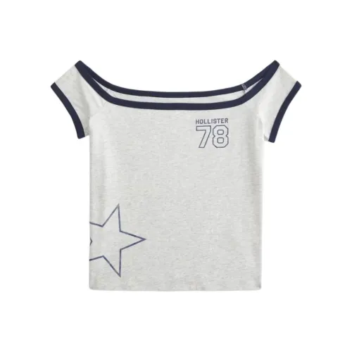 Hollister Серые Женские T-рубашки