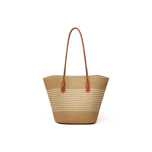 PT'SON Ткань Портативный Подмышечный Сумка на плечо Обычный Женская Белый Коричневый