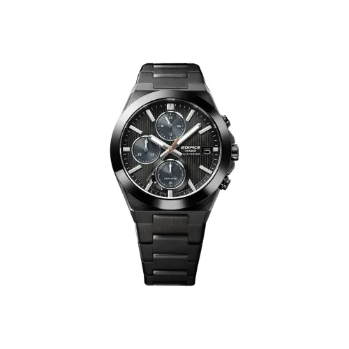 CASIO G SHOCK Collection Солнечный кварцевый механизм нержавеющая сталь ремешок с ионным покрытием часы унисекс черный циферблат