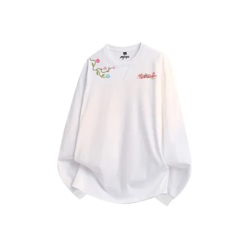 MJ STYLE Длинный рукав Т-рубашка Унисекс