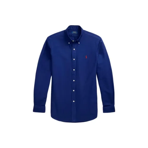 Polo Ralph Lauren Blue Men's Shirts Поло Ralph Lauren Синие Мужские Рубашки