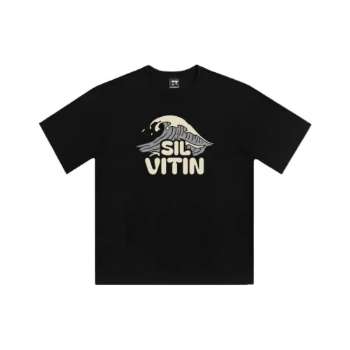 SIL VITIN Черный Унисекс T-рубашки