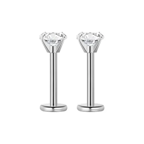 LELC Стальные серьги-гвоздики женские