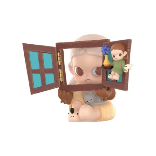 POP MART Zsiga Another Window Фигурка Модный Модный Toy Прозрачный Слепой Бокс на Карточке 7,3 см