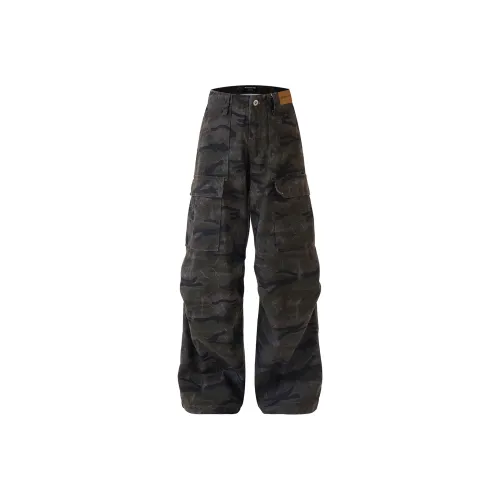 MOO&TONAL Камуфляж Женские Карго Брюки