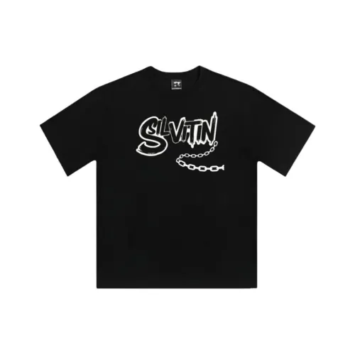 SIL VITIN Черный Унисекс T-рубашки
