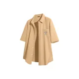 [Ледяной шелк, быстросохнущий] Хаки (Лунный свет, кит, логотип на груди)