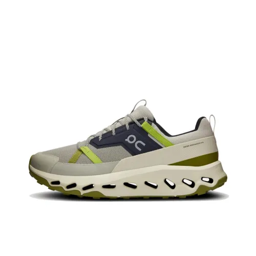 On Cloudhorizon противоскользящий низкий топ походная обувь мужская бежево-зеленая
