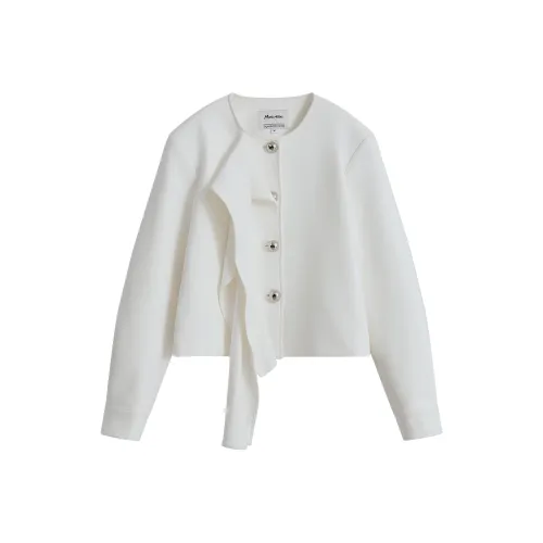 Marc Moore Белый Cropped Casual Jacket Women's