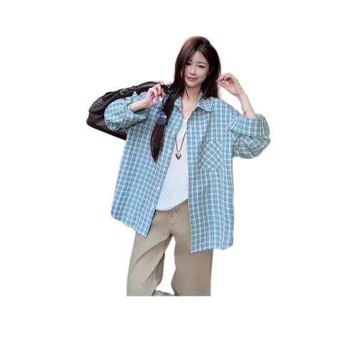 MUCCHIC Blue Women's Shirts MUCCHIC Синий Женские Рубашки