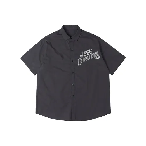 NUCLEAR EXPLOSION 100% хлопок Повседневная Короткая Рубашка с Короткими Рукавами Мужская