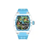 Кольцо Циано-Синий Стиль