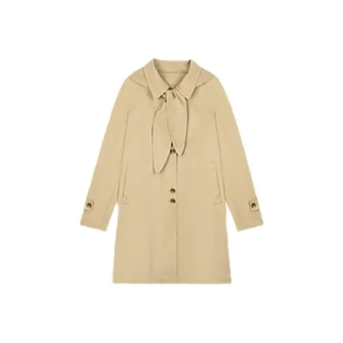 Nov elist Pine Tea Khaki Women's Trench
