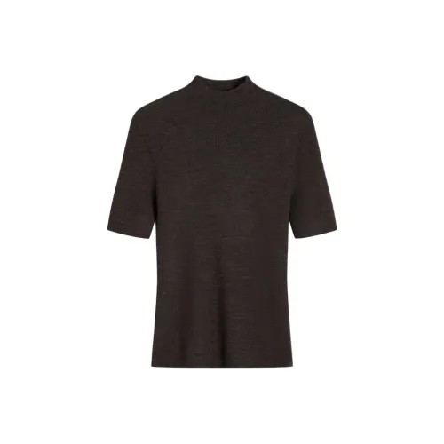 THEORY Pulp Shell Brown Women's Knitwear