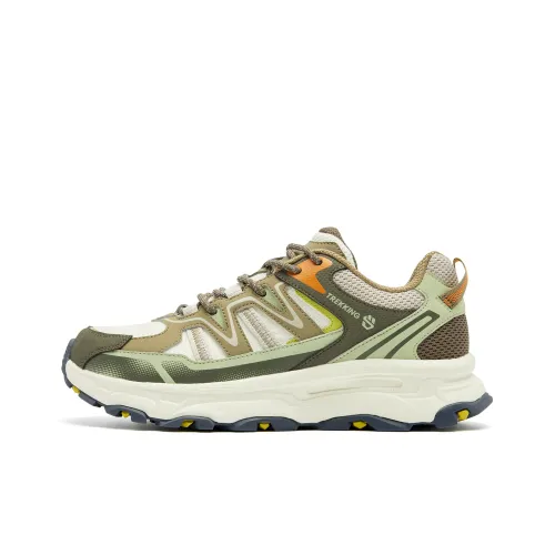 QIAODAN Амортизация Покрытие Oтскок Легкий Дышащий Низкий Топ Городской Коммутирование Трейл Бег Обувь Мужская Желтый Зеленый