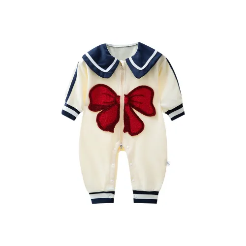 FrogPrince Бант Длинный Рукав Комбинезон Детский Комбинезоны / Ползунки