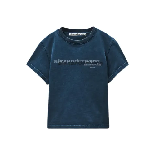 Alexander Wang Washed Marine Blue Женские T-рубашки