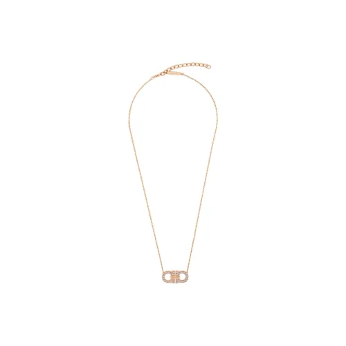 FERRAGAMO Brass Necklaces Унисекс Розовое золото