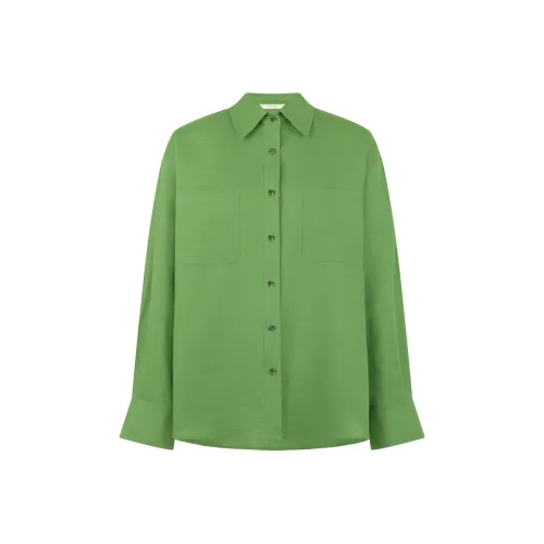 MEIYANG Зеленые Женские Рубашки