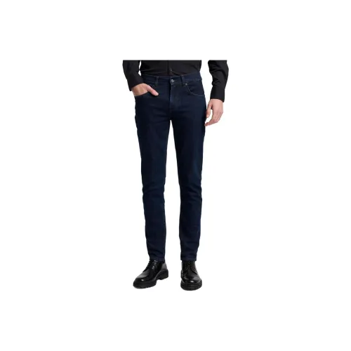 SEVEN FOR ALL MANKIND Темно-синий деним Мужские Джинсы