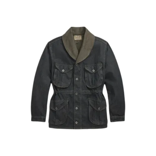 Double RL Индиго Мужские Джинсовые Куртки