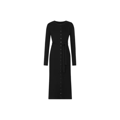 MEIYANG Длинное платье с длинными рукавами женское