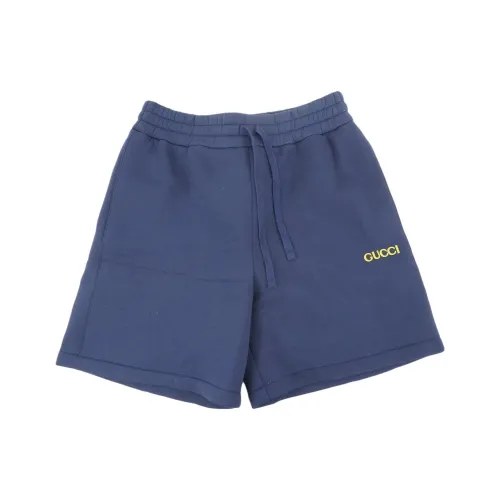 GUCCI SS25 Повседневные шорты Мужские Синие