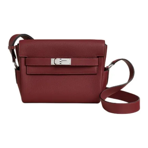 HERMES Kelly Коровья кожа Togo Сумка через плечо Маленькая Женская 55 Руж H HERMES Красный