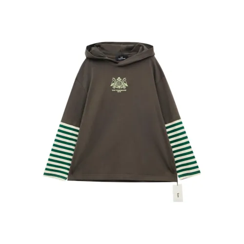 SUNTOMORROW T-рубашка 2025 Spring Белый Темно-серый Подростки