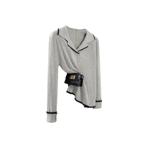 Cypress House Светло-серый Женский Трикотаж